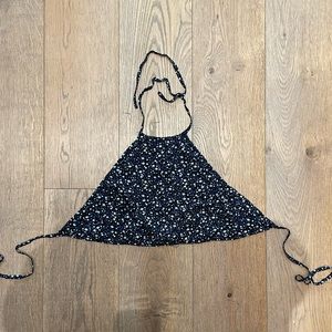 Halter Tie back Floral Top